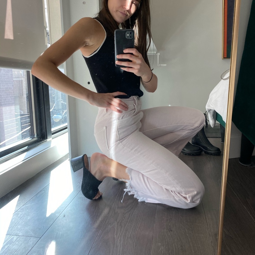 Light Pink J brand Flared Jeans
